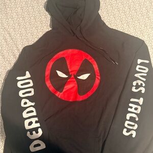 Marvel Deadpool Black Pullover Hoodie | Men’s 3XLT Big & Tall